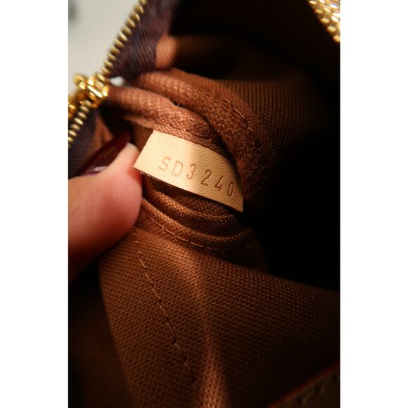 Louis Vuitton Leather Monogram Canvas Multi Pochette Crossbody Bag Khaki - Picture 9 of 12